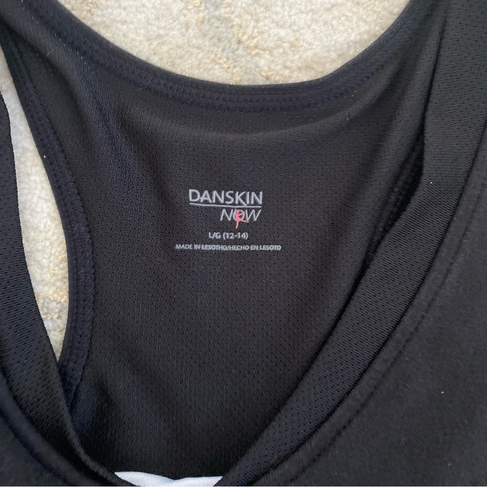Danskin Black Athletic Tank Top large - Picture 2 of 3